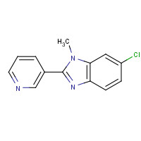 548739-20-4 6-chloro-1-methyl-2-pyridin-3-ylbenzimidazole chemical structure