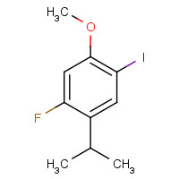 875446-57-4 1-fluoro-4-iodo-5-methoxy-2-propan-2-ylbenzene chemical structure