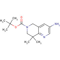 570409-63-1 tert-butyl 3-amino-8,8-dimethyl-5,7-dihydro-1,6-naphthyridine-6-carboxylate chemical structure