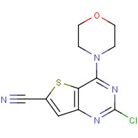 956392-83-9 2-chloro-4-morpholin-4-ylthieno[3,2-d]pyrimidine-6-carbonitrile chemical structure