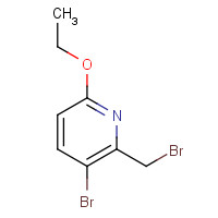 1015136-58-9 3-bromo-2-(bromomethyl)-6-ethoxypyridine chemical structure