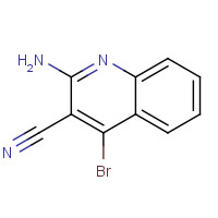 582292-76-0 2-amino-4-bromoquinoline-3-carbonitrile chemical structure