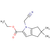 1346674-21-2 ethyl 1-(cyanomethyl)-5,5-dimethyl-4,6-dihydrocyclopenta[b]pyrrole-2-carboxylate chemical structure