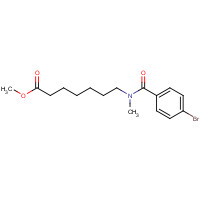1316216-10-0 methyl 7-[(4-bromobenzoyl)-methylamino]heptanoate chemical structure