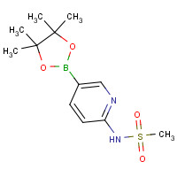 1201644-40-7 N-[5-(4,4,5,5-tetramethyl-1,3,2-dioxaborolan-2-yl)pyridin-2-yl]methanesulfonamide chemical structure
