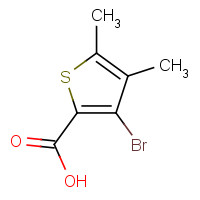 89677-56-5 3-bromo-4,5-dimethylthiophene-2-carboxylic acid chemical structure