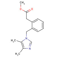 1248592-22-4 methyl 2-[2-[(4,5-dimethylimidazol-1-yl)methyl]phenyl]acetate chemical structure