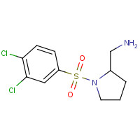 1429217-15-1 [1-(3,4-dichlorophenyl)sulfonylpyrrolidin-2-yl]methanamine chemical structure