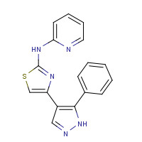 1235312-95-4 4-(5-phenyl-1H-pyrazol-4-yl)-N-pyridin-2-yl-1,3-thiazol-2-amine chemical structure