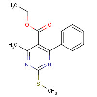 113697-42-0 ethyl 4-methyl-2-methylsulfanyl-6-phenylpyrimidine-5-carboxylate chemical structure