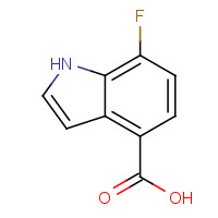 588688-52-2 7-fluoro-1H-indole-4-carboxylic acid chemical structure