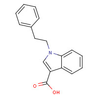 134903-35-8 1-(2-phenylethyl)indole-3-carboxylic acid chemical structure