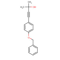 152915-78-1 2-methyl-4-(4-phenylmethoxyphenyl)but-3-yn-2-ol chemical structure