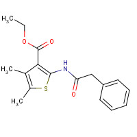 179338-03-5 ethyl 4,5-dimethyl-2-[(2-phenylacetyl)amino]thiophene-3-carboxylate chemical structure