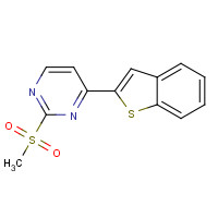 893434-89-4 4-(1-benzothiophen-2-yl)-2-methylsulfonylpyrimidine chemical structure