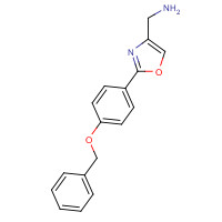 885273-44-9 [2-(4-phenylmethoxyphenyl)-1,3-oxazol-4-yl]methanamine chemical structure