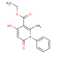 1153-83-9 ethyl 4-hydroxy-2-methyl-6-oxo-1-phenylpyridine-3-carboxylate chemical structure