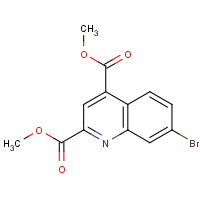1020568-10-8 dimethyl 7-bromoquinoline-2,4-dicarboxylate chemical structure