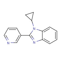 1356479-61-2 1-cyclopropyl-2-pyridin-3-ylbenzimidazole chemical structure