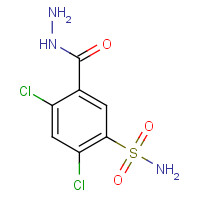 18648-15-2 2,4-dichloro-5-(hydrazinecarbonyl)benzenesulfonamide chemical structure
