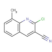 136812-21-0 2-chloro-8-methylquinoline-3-carbonitrile chemical structure