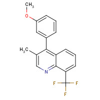 854774-90-6 4-(3-methoxyphenyl)-3-methyl-8-(trifluoromethyl)quinoline chemical structure
