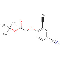 1240287-11-9 tert-butyl 2-(4-cyano-2-ethynylphenoxy)acetate chemical structure