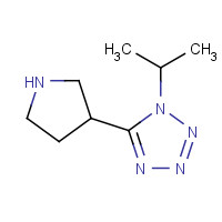 1225218-89-2 1-propan-2-yl-5-pyrrolidin-3-yltetrazole chemical structure