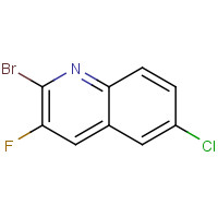 834884-00-3 2-bromo-6-chloro-3-fluoroquinoline chemical structure