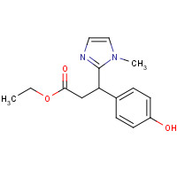 916220-04-7 ethyl 3-(4-hydroxyphenyl)-3-(1-methylimidazol-2-yl)propanoate chemical structure
