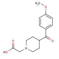 1419957-49-5 2-[4-(4-methoxybenzoyl)piperidin-1-yl]acetic acid chemical structure