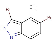 1082040-13-8 3,5-dibromo-4-methyl-2H-indazole chemical structure