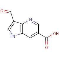 1190316-06-3 3-formyl-1H-pyrrolo[3,2-b]pyridine-6-carboxylic acid chemical structure