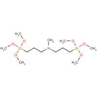 31024-70-1 N-methyl-3-trimethoxysilyl-N-(3-trimethoxysilylpropyl)propan-1-amine chemical structure