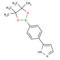1196879-97-6 5-[4-(4,4,5,5-tetramethyl-1,3,2-dioxaborolan-2-yl)phenyl]-1H-pyrazole chemical structure