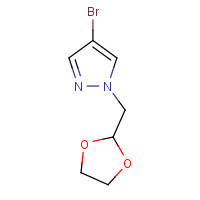 1207175-26-5 4-bromo-1-(1,3-dioxolan-2-ylmethyl)pyrazole chemical structure
