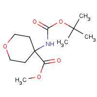 885498-48-6 methyl 4-[(2-methylpropan-2-yl)oxycarbonylamino]oxane-4-carboxylate chemical structure