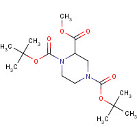 171504-98-6 1-O,4-O-ditert-butyl 2-O-methyl piperazine-1,2,4-tricarboxylate chemical structure