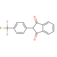 6723-40-6 2-[4-(trifluoromethyl)phenyl]indene-1,3-dione chemical structure