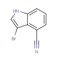 1186663-64-8 3-bromo-1H-indole-4-carbonitrile chemical structure