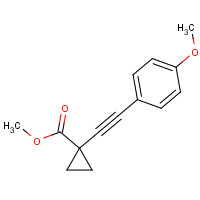 862574-84-3 methyl 1-[2-(4-methoxyphenyl)ethynyl]cyclopropane-1-carboxylate chemical structure