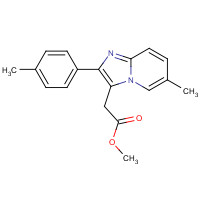 258273-50-6 methyl 2-[6-methyl-2-(4-methylphenyl)imidazo[1,2-a]pyridin-3-yl]acetate chemical structure