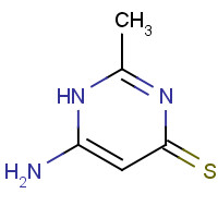 89280-06-8 6-amino-2-methyl-1H-pyrimidine-4-thione chemical structure