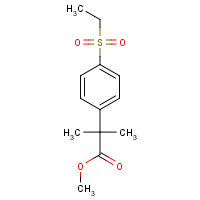 1363179-10-5 methyl 2-(4-ethylsulfonylphenyl)-2-methylpropanoate chemical structure