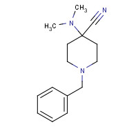 92703-36-1 1-benzyl-4-(dimethylamino)piperidine-4-carbonitrile chemical structure