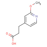102336-07-2 3-(2-methoxypyridin-4-yl)propanoic acid chemical structure