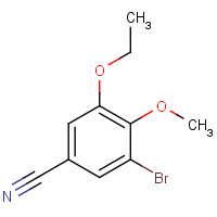 515831-52-4 3-bromo-5-ethoxy-4-methoxybenzonitrile chemical structure