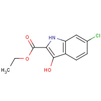 153501-26-9 ethyl 6-chloro-3-hydroxy-1H-indole-2-carboxylate chemical structure