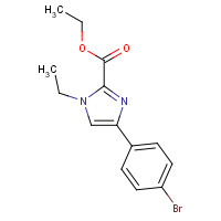 869570-40-1 ethyl 4-(4-bromophenyl)-1-ethylimidazole-2-carboxylate chemical structure