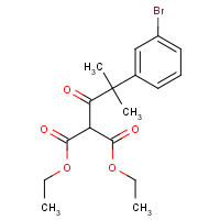 1035262-01-1 diethyl 2-[2-(3-bromophenyl)-2-methylpropanoyl]propanedioate chemical structure